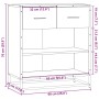 Aparador de madera de ingeniería negro 68x35x76 cm by , Sideboards - Ref: Foro24-848984, Price: 85,22 €, Discount: %
