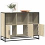 Aparador de madera contrachapada roble sonoma 100x35x76 cm by , Sideboards - Ref: Foro24-849030, Price: 99,75 €, Discount: %