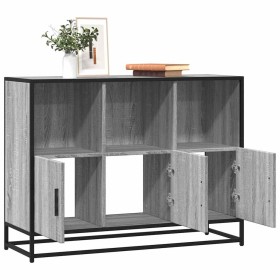 Aparador de madera de ingeniería gris sonoma 100x35x76 cm by , Sideboards - Ref: Foro24-849032, Price: 102,92 €, Discount: %