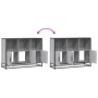 Aparador de madera de ingeniería gris sonoma 100x35x76 cm von , Sideboards - Ref: Foro24-849032, Preis: 101,40 €, Rabatt: %