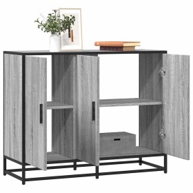 Aparador madera de ingeniería gris sonoma 94x35x76 cm by , Sideboards - Ref: Foro24-849007, Price: 97,95 €, Discount: %