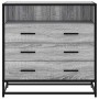 Cajonera de madera contrachapada gris sonoma 70x41x70 cm de , Cajoneras - Ref: Foro24-849087, Precio: 121,97 €, Descuento: %
