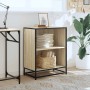 Estantería madera de ingeniería color roble sonoma 60x35x76 cm by , Bookcases and shelves - Ref: Foro24-849100, Price: 65,49 ...