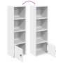 Estantería de madera de ingeniería blanca 31x24x102 cm von , Bücherregale und Regale - Ref: Foro24-860337, Preis: 48,91 €, Ra...