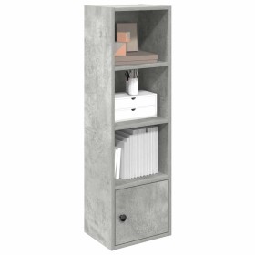 Estantería de madera de ingeniería gris hormigón 31x24x102 cm de , Librerías y estanterías - Ref: Foro24-860340, Precio: 47,7...