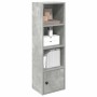 Estantería de madera de ingeniería gris hormigón 31x24x102 cm von , Bücherregale und Regale - Ref: Foro24-860340, Preis: 47,7...