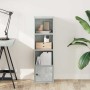 Estantería de madera de ingeniería gris hormigón 31x24x102 cm von , Bücherregale und Regale - Ref: Foro24-860340, Preis: 47,7...