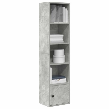 Estantería de madera de ingeniería gris hormigón 31x24x127 cm by , Bookcases and shelves - Ref: Foro24-860349, Price: 55,07 €...