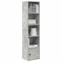 Estantería de madera de ingeniería gris hormigón 31x24x127 cm by , Bookcases and shelves - Ref: Foro24-860349, Price: 55,07 €...