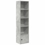 Estantería de madera de ingeniería gris hormigón 31x24x127 cm by , Bookcases and shelves - Ref: Foro24-860349, Price: 55,07 €...
