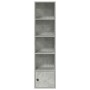Estantería de madera de ingeniería gris hormigón 31x24x127 cm by , Bookcases and shelves - Ref: Foro24-860349, Price: 55,07 €...