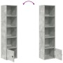 Estantería de madera de ingeniería gris hormigón 31x24x127 cm by , Bookcases and shelves - Ref: Foro24-860349, Price: 55,07 €...