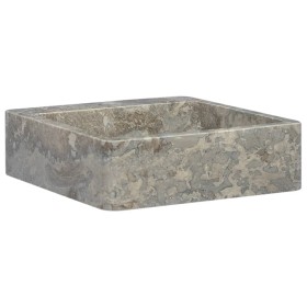 Lavabo de mármol gris 40x40x12 cm