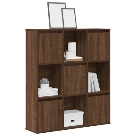 Estantería de madera de ingeniería marrón roble 89x24x101,5 cm by , Bookcases and shelves - Ref: Foro24-860406, Price: 96,34 ...