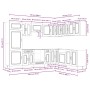 Mueble cocina Kalmar gris hormigón 14 pzas madera contrachapada by , Kitchen cabinets - Ref: Foro24-3314975, Price: 1,00 €, D...