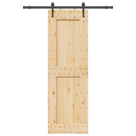 Puerta corredera con herrajes madera maciza de pino 70x210 cm von , Türen - Ref: Foro24-3332736, Preis: 174,42 €, Rabatt: %