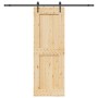 Puerta corredera con herrajes madera maciza de pino 80x210 cm von , Türen - Ref: Foro24-3332743, Preis: 211,99 €, Rabatt: %