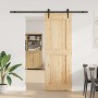 Puerta corredera con herrajes madera maciza de pino 80x210 cm von , Türen - Ref: Foro24-3332743, Preis: 211,99 €, Rabatt: %