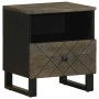 Mesitas de noche 2 uds madera maciza de mango negro 40x33x46 cm by , Nightstands - Ref: Foro24-4017691, Price: 112,09 €, Disc...