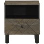 Mesitas de noche 2 uds madera maciza de mango negro 40x33x46 cm by , Nightstands - Ref: Foro24-4017691, Price: 112,09 €, Disc...