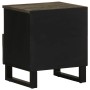 Mesitas de noche 2 uds madera maciza de mango negro 40x33x46 cm by , Nightstands - Ref: Foro24-4017691, Price: 112,09 €, Disc...