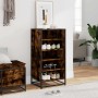 Zapatero madera contrachapada roble ahumado 48x38x97,5 cm by , Shoe racks and shoe organizers - Ref: Foro24-849206, Price: 69...