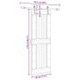 Puerta corredera con herrajes madera maciza de pino 80x210 cm von , Türen - Ref: Foro24-3332701, Preis: 200,93 €, Rabatt: %