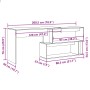Escritorio de esquina madera contrachapada madera envejecida by , Desks - Ref: Foro24-855956, Price: 119,92 €, Discount: %