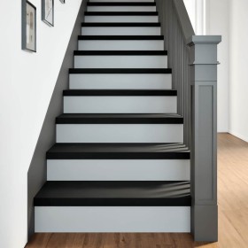 Peldaños de escalera 12 uds madera maciza roble marrón oscuro by , Stair mats - Ref: Foro24-3283043, Price: 348,92 €, Discoun...