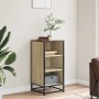 Aparador madera ingeniería y metal roble Sonoma 35,5x35x76 cm von , Sideboards - Ref: Foro24-848950, Preis: 53,09 €, Rabatt: %