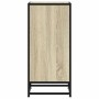 Aparador madera ingeniería y metal roble Sonoma 35,5x35x76 cm de , Aparadores - Ref: Foro24-848950, Precio: 53,81 €