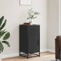 Aparador de madera de ingeniería y metal negro 35,5x35x76 cm von , Sideboards - Ref: Foro24-848959, Preis: 71,51 €, Rabatt: %