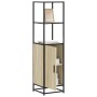 Aparador alto madera de ingeniería y metal 35,5x35x139 cm von , Sideboards - Ref: Foro24-849045, Preis: 76,67 €, Rabatt: %