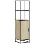 Aparador alto madera de ingeniería y metal 35,5x35x139 cm von , Sideboards - Ref: Foro24-849045, Preis: 76,67 €, Rabatt: %