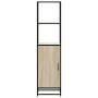 Aparador alto madera de ingeniería y metal 35,5x35x139 cm von , Sideboards - Ref: Foro24-849045, Preis: 76,67 €, Rabatt: %