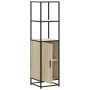 Aparador alto madera de ingeniería y metal 35,5x35x139 cm von , Sideboards - Ref: Foro24-849045, Preis: 76,67 €, Rabatt: %