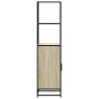 Aparador alto madera de ingeniería y metal 35,5x35x139 cm von , Sideboards - Ref: Foro24-849045, Preis: 76,67 €, Rabatt: %