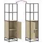 Aparador alto madera de ingeniería y metal 35,5x35x139 cm von , Sideboards - Ref: Foro24-849045, Preis: 76,67 €, Rabatt: %