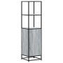 Aparador alto madera ingeniería metal gris sonoma 35,5x35x13 cm von , Sideboards - Ref: Foro24-849047, Preis: 79,01 €, Rabatt: %
