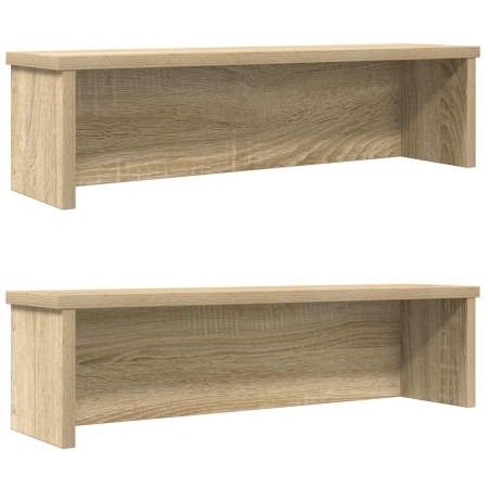 Estantes de cocina apilables 2 uds roble sonoma 50x15x16 cm von , Behälter für Küchenutensilien - Ref: Foro24-860486, Preis: ...