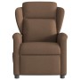 Sillón reclinable con masaje de tela marrón by , Armchairs - Ref: Foro24-4015590, Price: 205,93 €, Discount: %