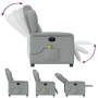 Sillón reclinable de masaje de tela gris claro by , Armchairs - Ref: Foro24-4015586, Price: 191,99 €, Discount: %
