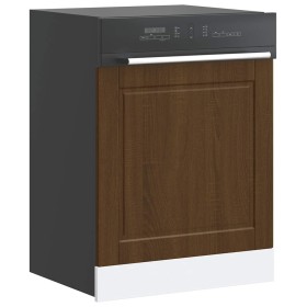 Panel para lavavajillas Porto madera contrachapada roble marrón de , Armarios de cocina - Ref: Foro24-854144, Precio: 36,31 €...