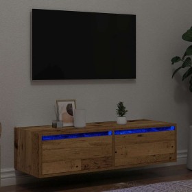 Mueble de TV con luces LED envejecida 100X35,5x25 cm von , TV-Möbel - Ref: Foro24-860245, Preis: 83,03 €, Rabatt: %