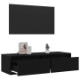 Mueble de TV con luces LED roble negro 100X35,5x25 cm von , TV-Möbel - Ref: Foro24-860239, Preis: 87,65 €, Rabatt: %