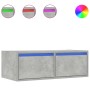 Mueble de TV con luces LED gris hormigón 75x35,5x25 cm von , TV-Möbel - Ref: Foro24-860232, Preis: 67,03 €, Rabatt: %