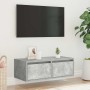 Mueble de TV con luces LED gris hormigón 75x35,5x25 cm von , TV-Möbel - Ref: Foro24-860232, Preis: 67,03 €, Rabatt: %