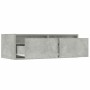 Mueble de TV con luces LED gris hormigón 75x35,5x25 cm de , Muebles TV - Ref: Foro24-860232, Precio: 71,52 €