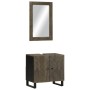 Conjunto de muebles de baño 2 piezas madera maciza mango negro von , Badezimmermöbel - Ref: Foro24-3310000, Preis: 136,34 €, ...