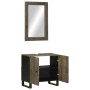 Conjunto de muebles de baño 2 piezas madera maciza mango negro von , Badezimmermöbel - Ref: Foro24-3310000, Preis: 136,34 €, ...